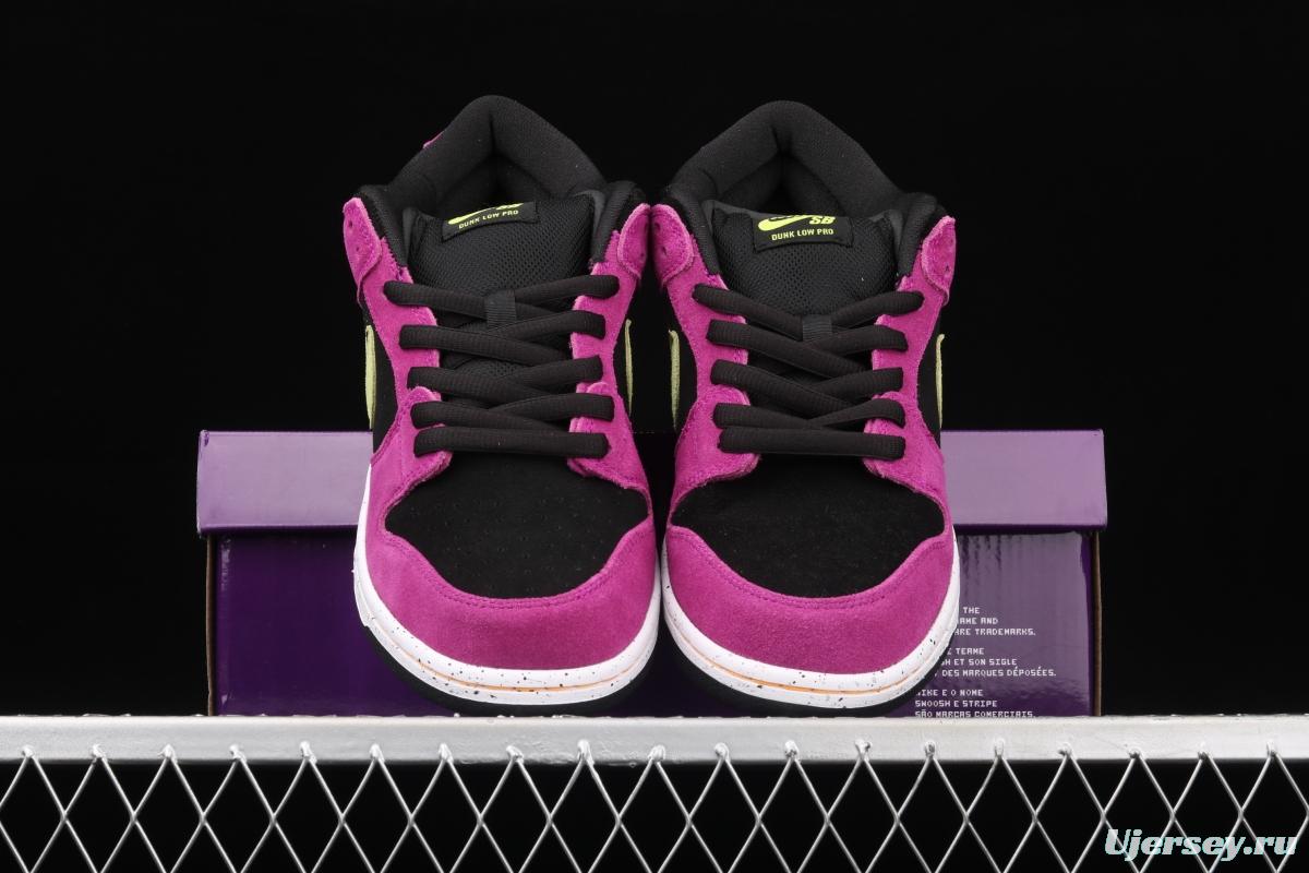 NIKE DUNK SB Low SP black rose red retro low-top leisure sports skateboard shoes BQ6817-501