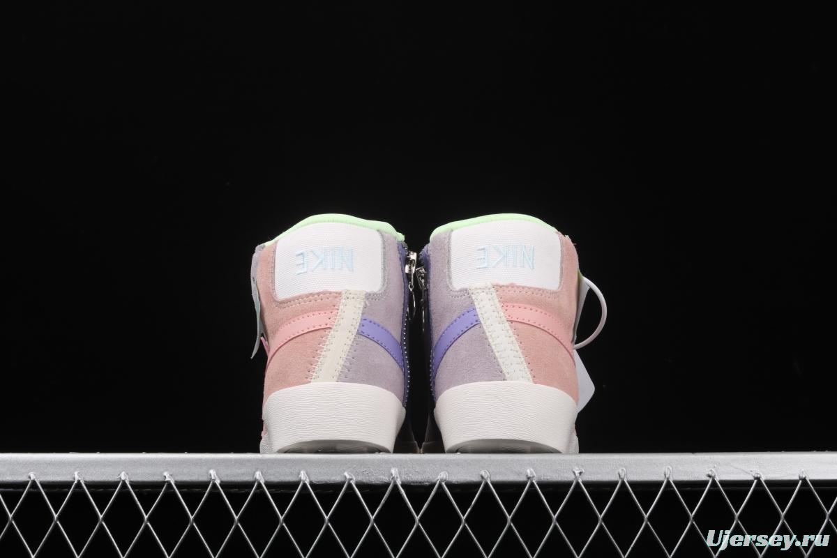 NIKE Blazer Mid Rebel trailblazer Macaron deconstructs casual board shoes CQ7786-661