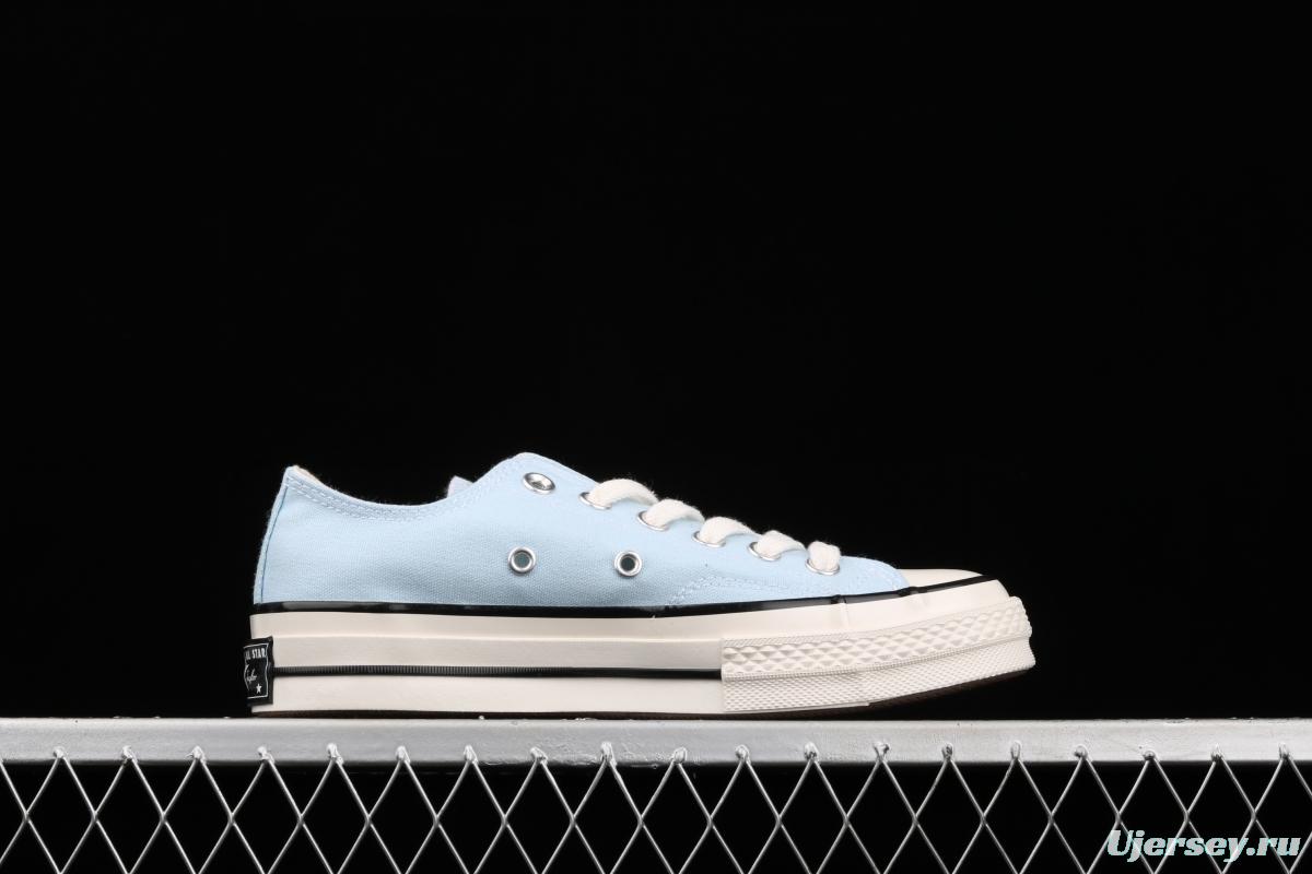 Converse Chuck 70s summer new color water blue new color matching low upper casual board shoes 570789C