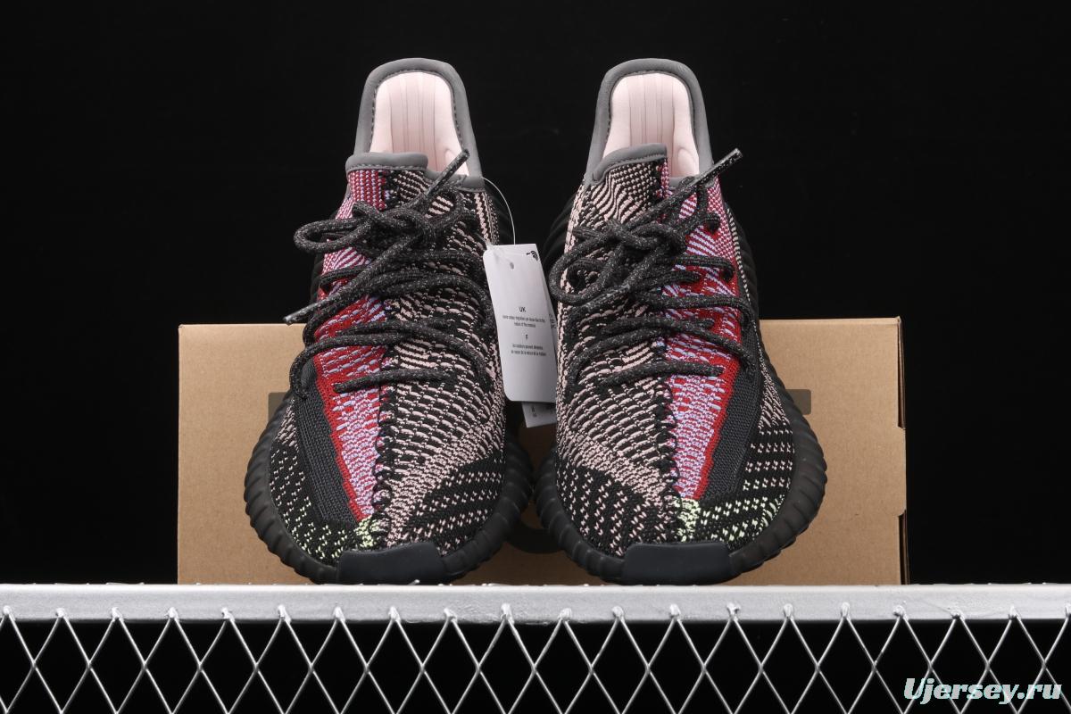 Adidas Yeezy Boost 350V2 Yecheil FW5190 Darth Coconut 350 second generation hollowed-out splicing colorful angel color