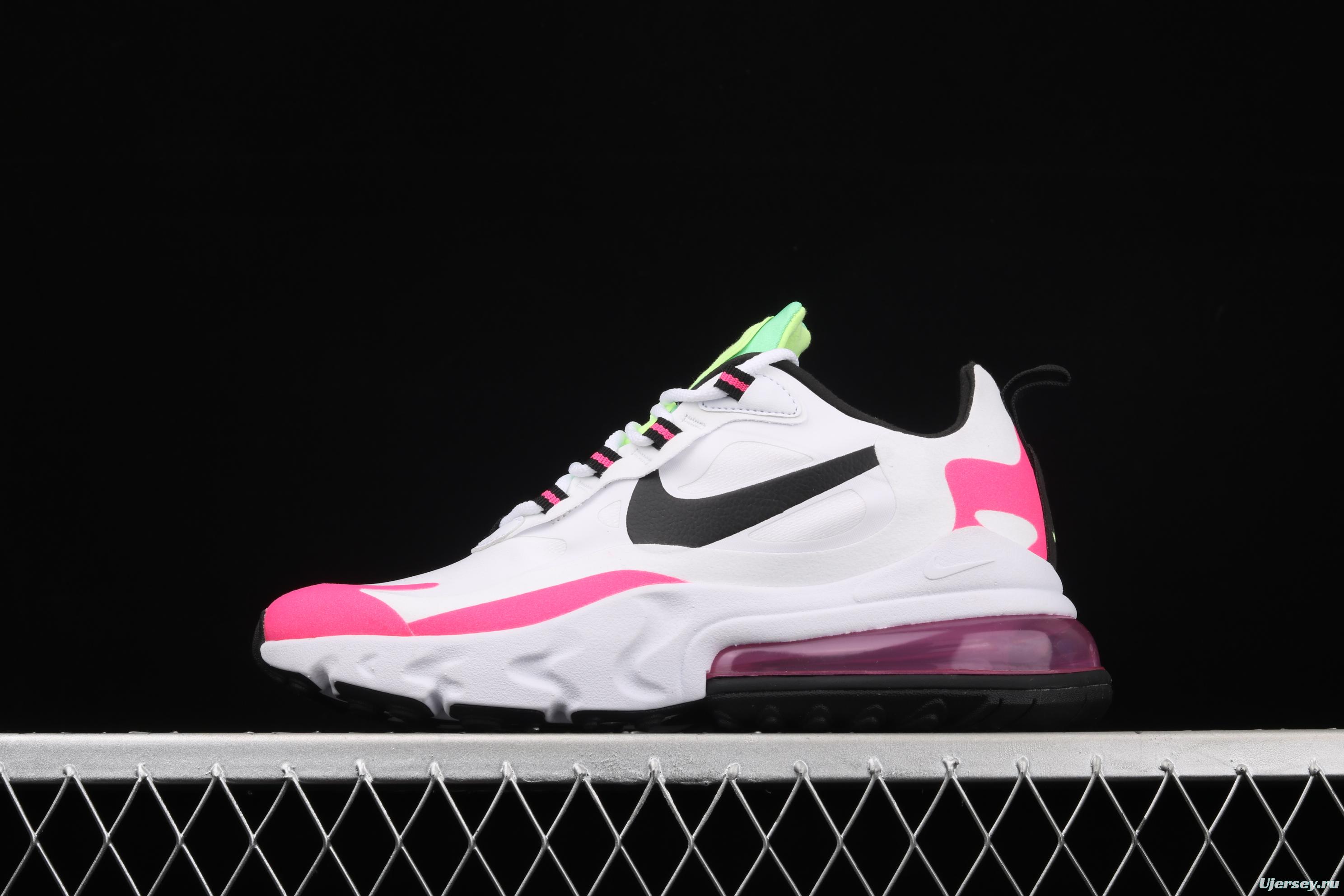 NIKE Air Max 270React new high-frequency mesh function half-palm air cushion cushioning running cloth shoes CJ0619-101