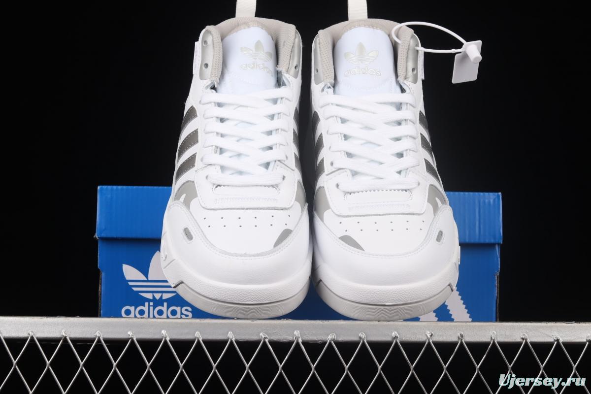 Adidas Post UP H00166 Darth clover middle top casual basketball shoes