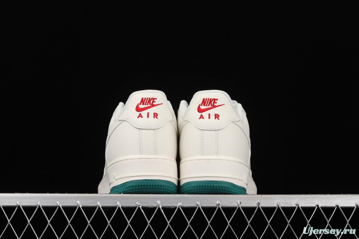 NIKE Air Force 1 Low'07 Milwaukee Bucks city limits rice red and green low-top casual board shoes BU6638-180