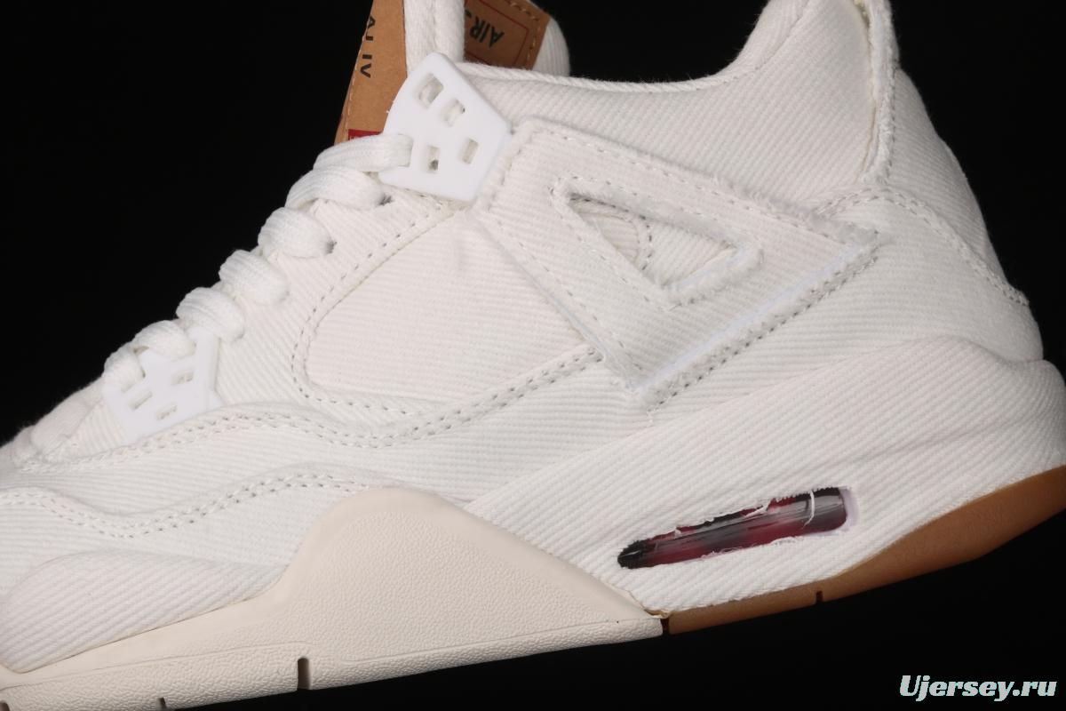 Levi's x Air Jordan 4 Levi co-signed tannin white AO2571-100