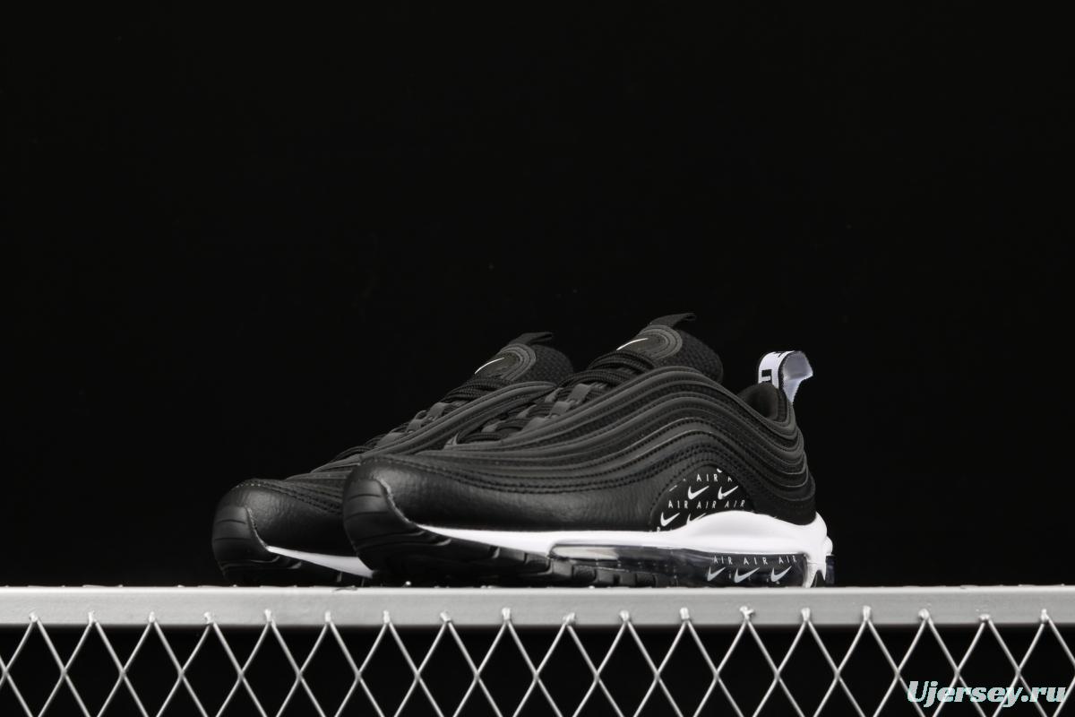 NIKE Air Max 97 Lx black and white serial bullet air cushion running shoes AR7621-001