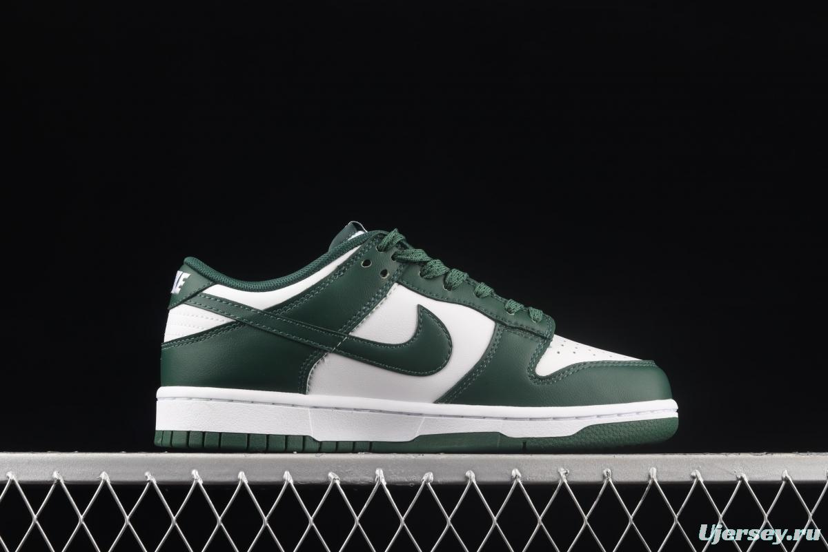 NIKE SB DUNK Low Team Green Michigan White and Green Slam Dunk Series low side Leisure Sports Skateboard shoes DD1391-101