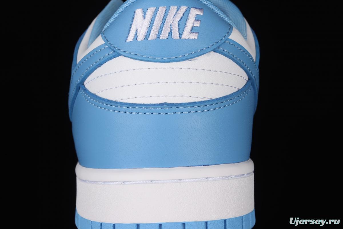 NIKE DUNK Low University Blue White Blue North Carolina White Blue Slam Dunk Series low side Leisure Sports Skateboard shoes DD1391-102