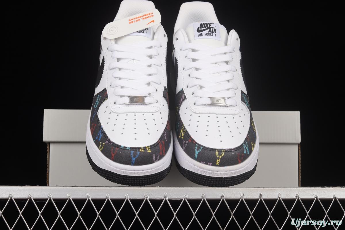 NIKE Air Force 1'07 Low MLB Yankees Joint Name Starry Color Low-Top Casual Sneakers 315122-444