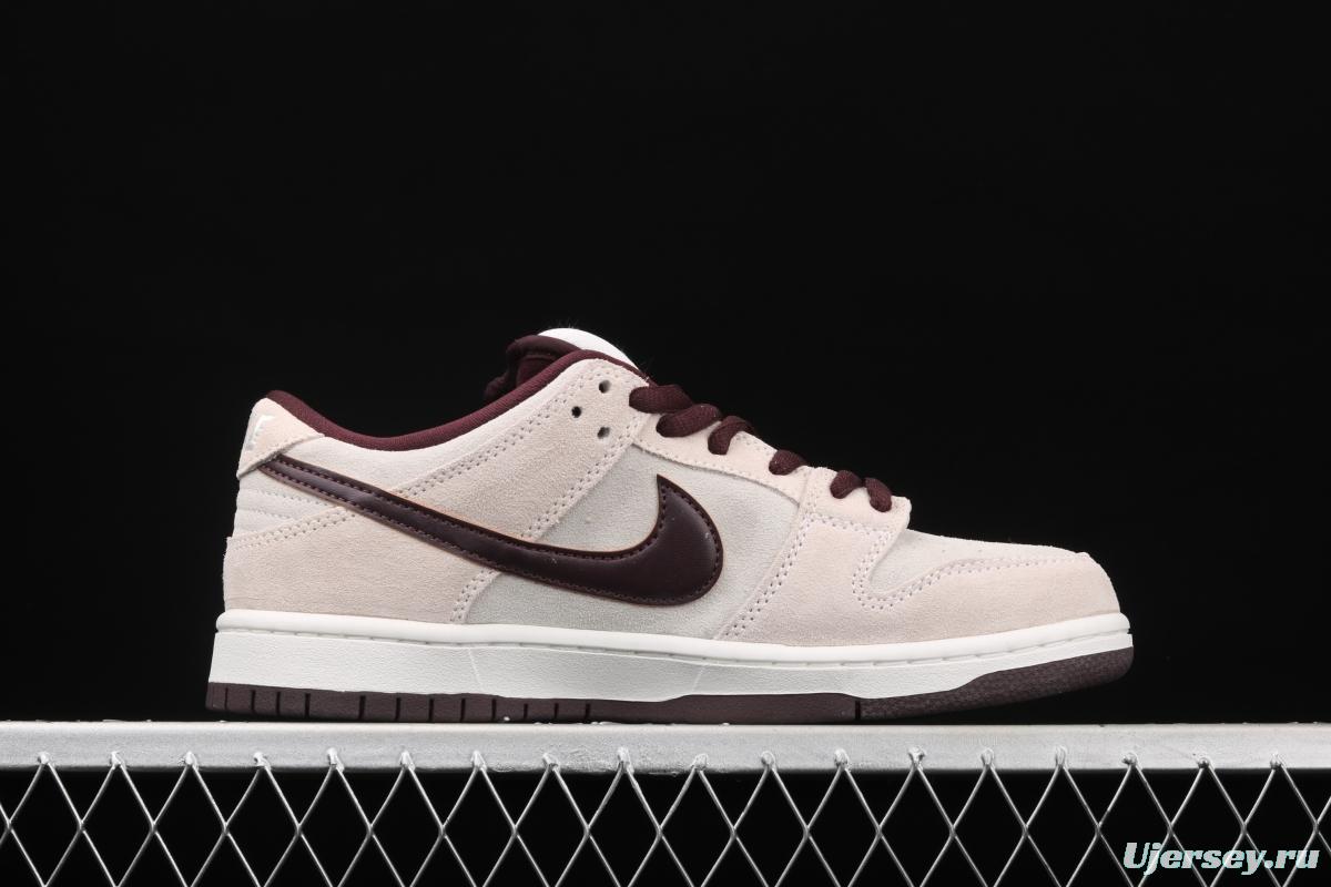 NIKE SB DUNK Low Desert Sand dark brown gray low top series leisure board shoes BQ6817-004