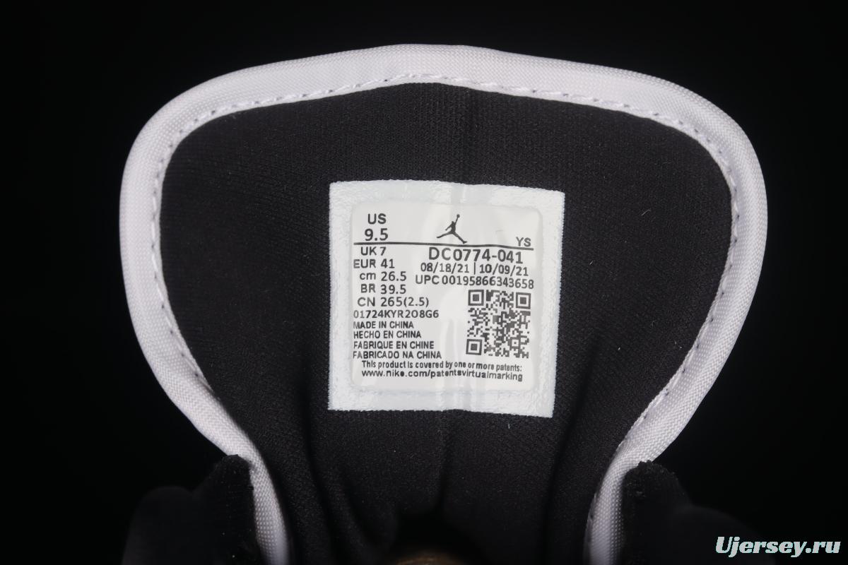 Air Jordan Low black blue and white low-top cultural leisure sports basketball shoes DC0774-041