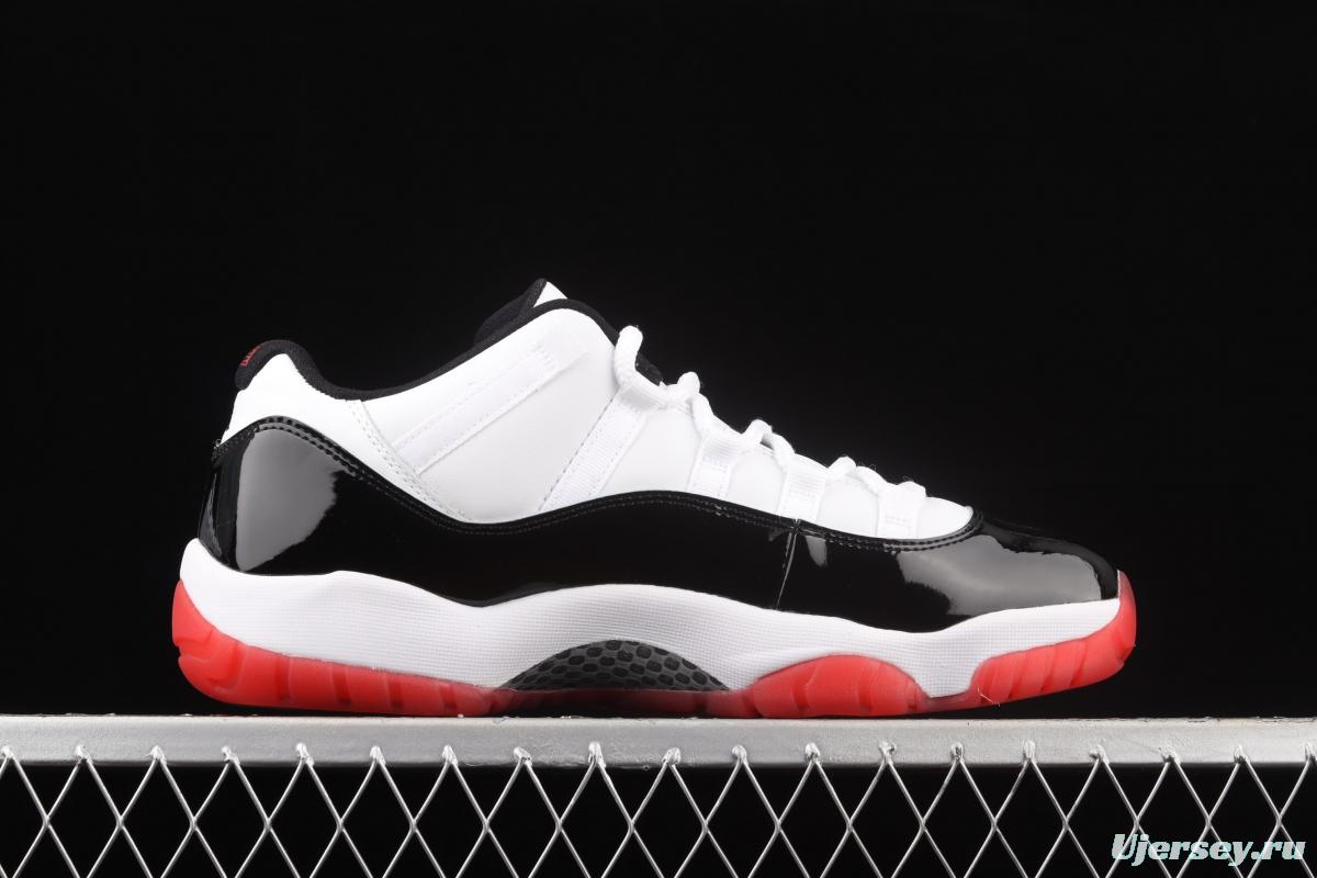 Air Jordan 11 Retro Low 11 low-grade lacquer leather black and red head layer true carbon AV2187-160