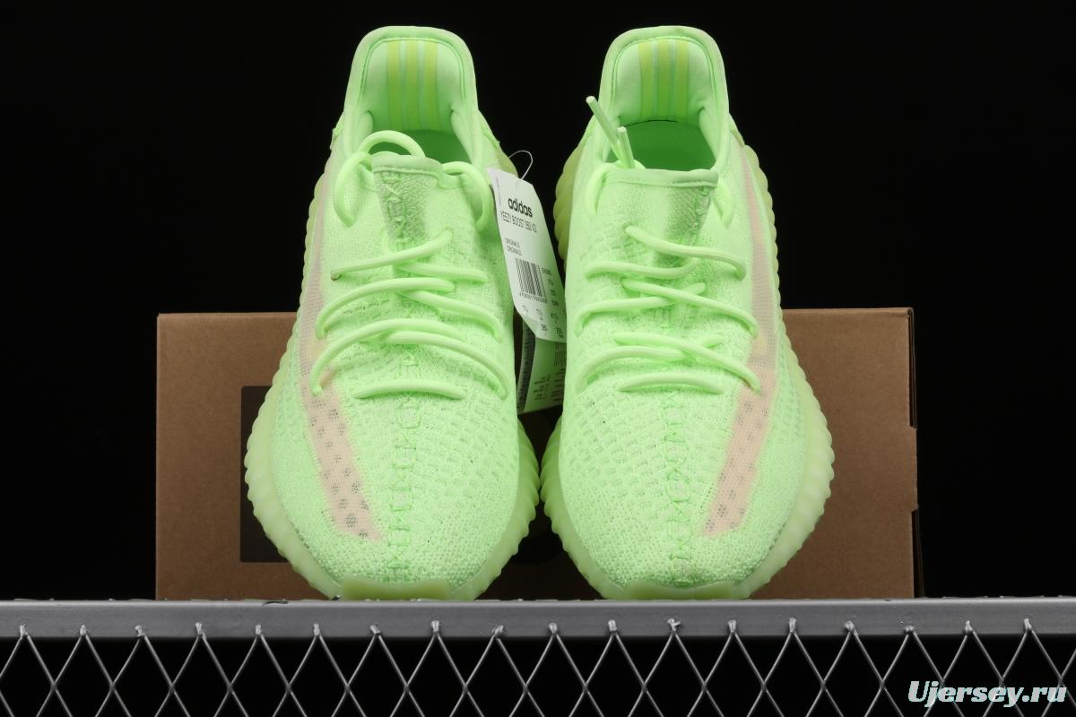 Adidas Yeezy 350 Boost V2 Gid EH5360 Darth Coconut 350 second generation luminous green color matching