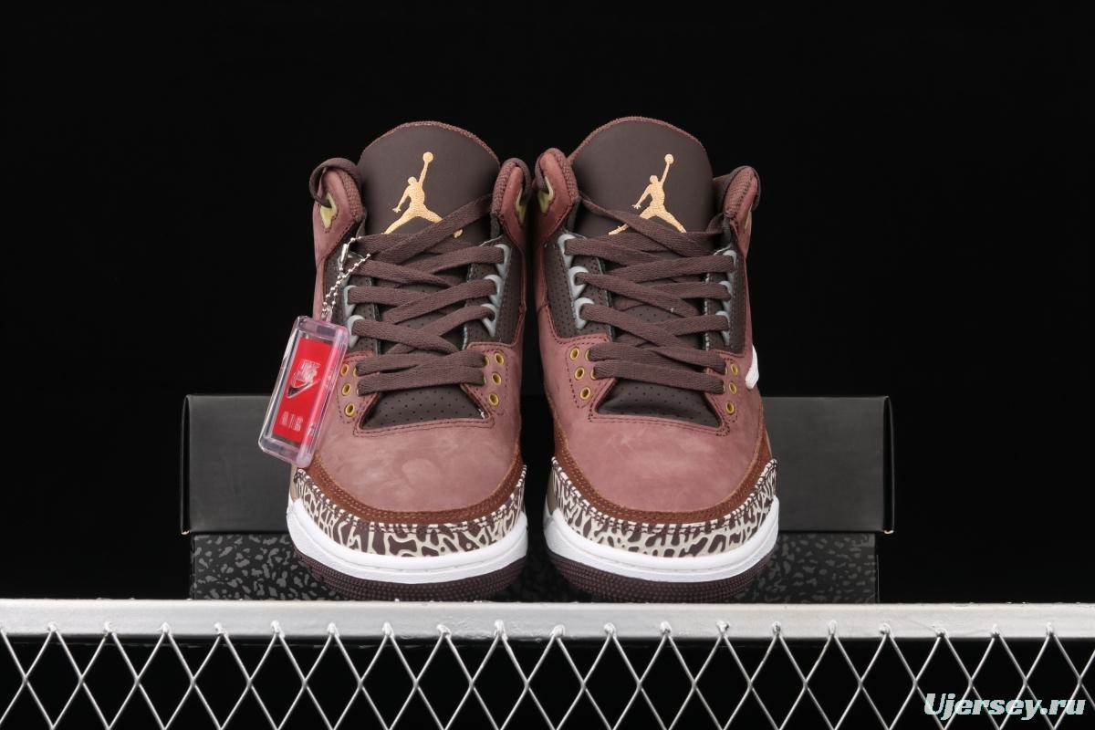 Air Jordan 3 SE Denim AJ3 Joe 3 barbed khaki brown basketball shoes 626988-018