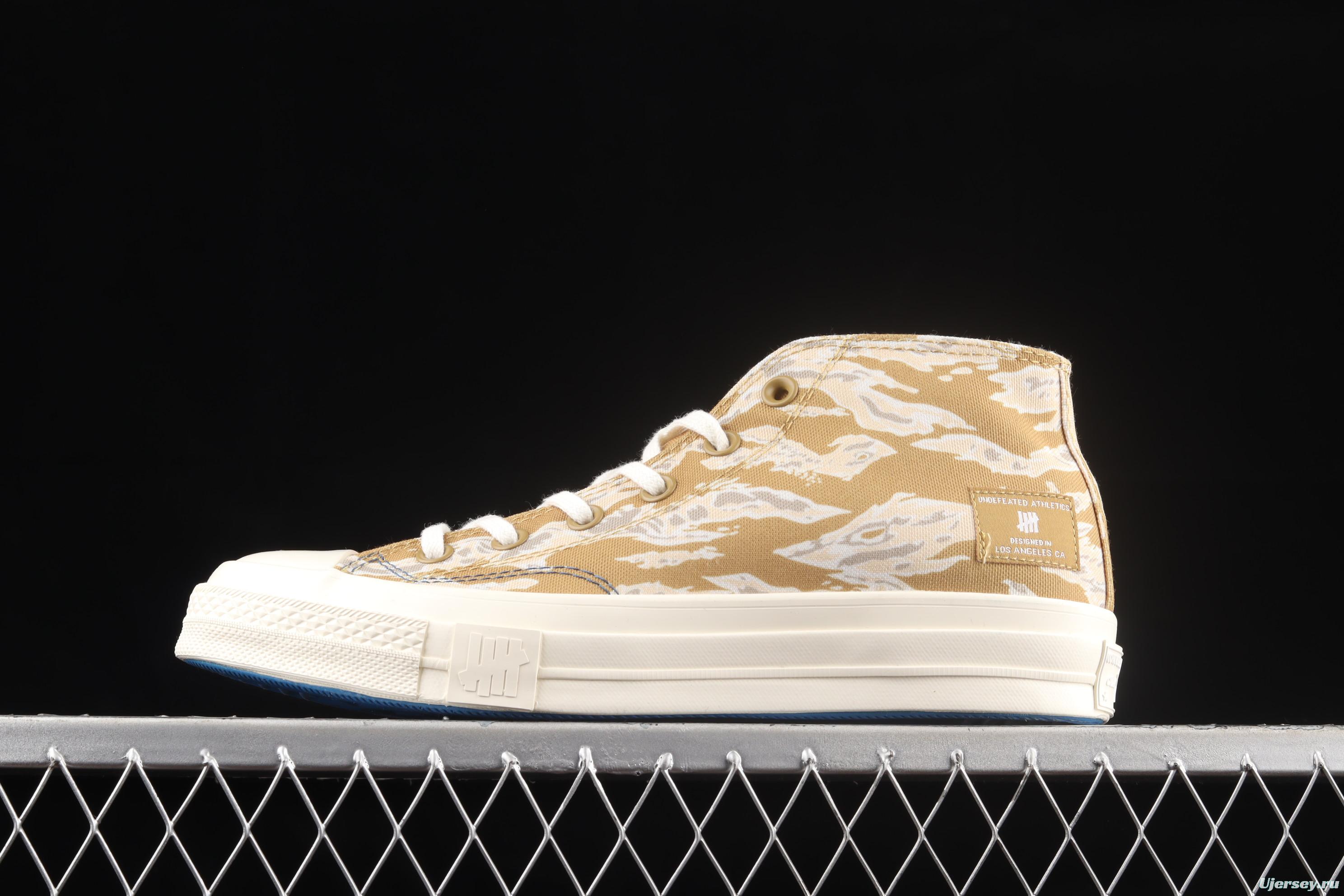 UNDEFEATED x Converse Half Chuck 70 Mid year of the Tiger pattern limited high-top casual board shoes 172396C