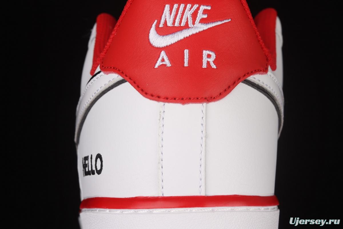 NIKE Air Force 1y07 Hello low-top sports leisure board shoes CZ0327-100
