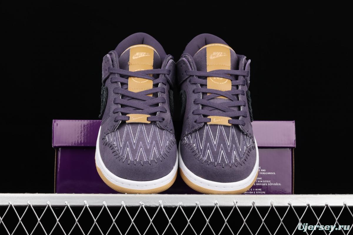 NIKE SB DUNK Low limited color N7 purple dunk series vintage low-top skateboard shoes DN1441-500