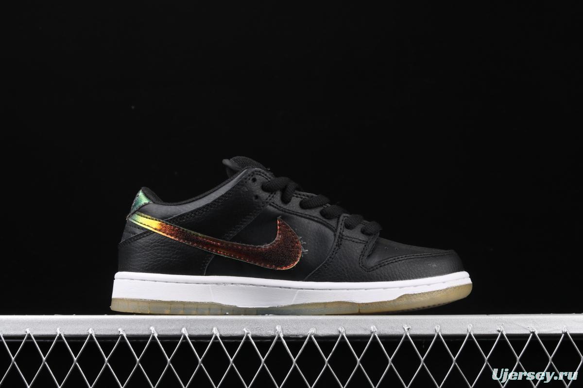 NIKE DUNK Low Pro SB Motorcycle Helmet chameleon gradual hook crystal bottom casual board shoes 304292-091