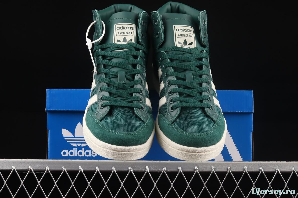 Adidas Originals Americana Hi EF2806 clover breathable fabric face campus wind high upper board shoes