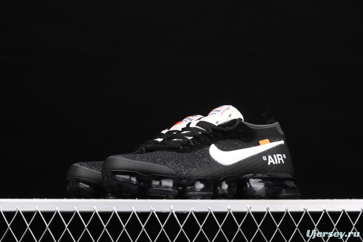 OFF-White x NIKE Vapor Max steam cushion jogging shoes AA3831-001