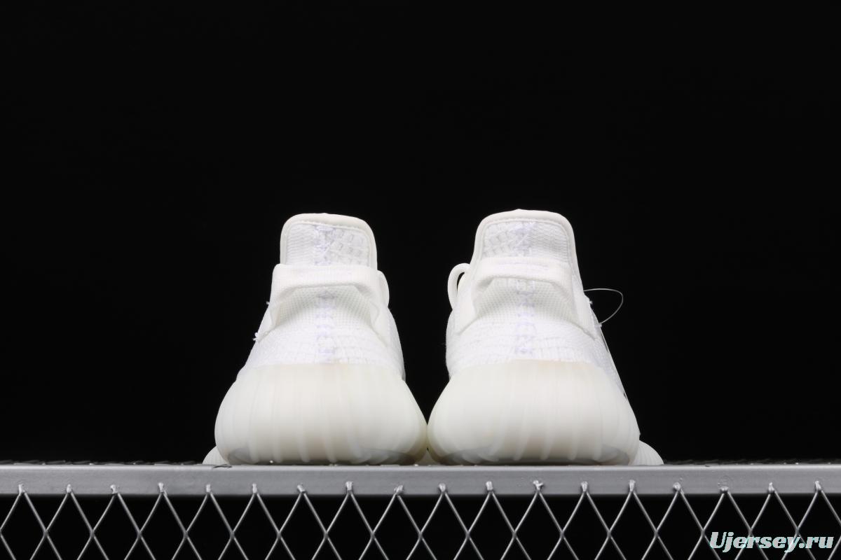 Adidas Yeezy 350 Boost V2 EG7962 Darth Coconut 350 second generation pure white hollowed-out silk color matching