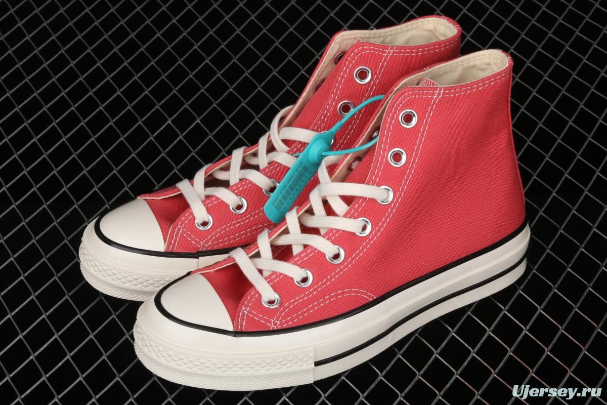 Converse 70s spring new color environmental protection watermelon red high top leisure board shoes 170790C