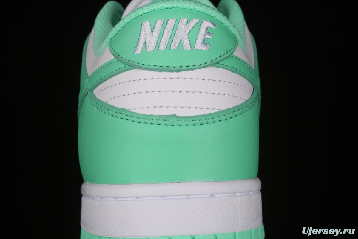 NIKE SB DUNK Low White/Green Glow Tiffany Green White Slam Dunk Series low side leisure sports skateboard shoes DD1503-105