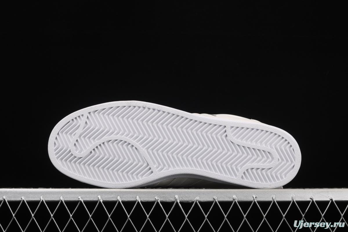 Adidas SuperStar FX7781 shell head clover 50th anniversary dazzle laser Korean version leisure couple board shoes