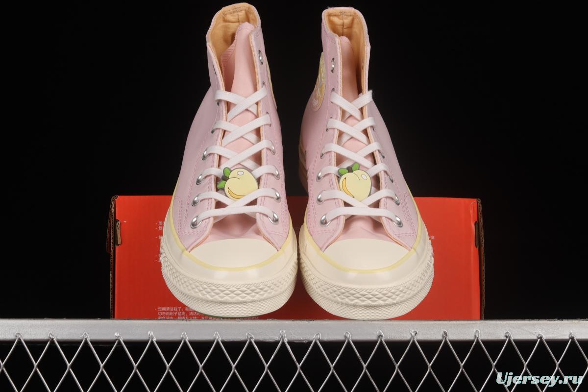 Converse Chuck 70 Hi Fruit Platter Peach Powder High Top Casual Shoes A02295C