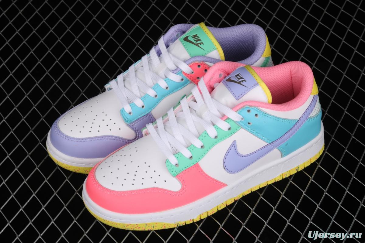 NIKE SB DUNK Low SE Candy egg / candy mandarin duck dunk series low side leisure sports skateboard shoes DD1872-100