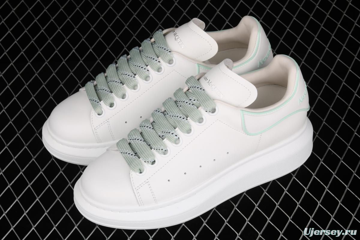 Alexander McQueen White and Green drop Molding