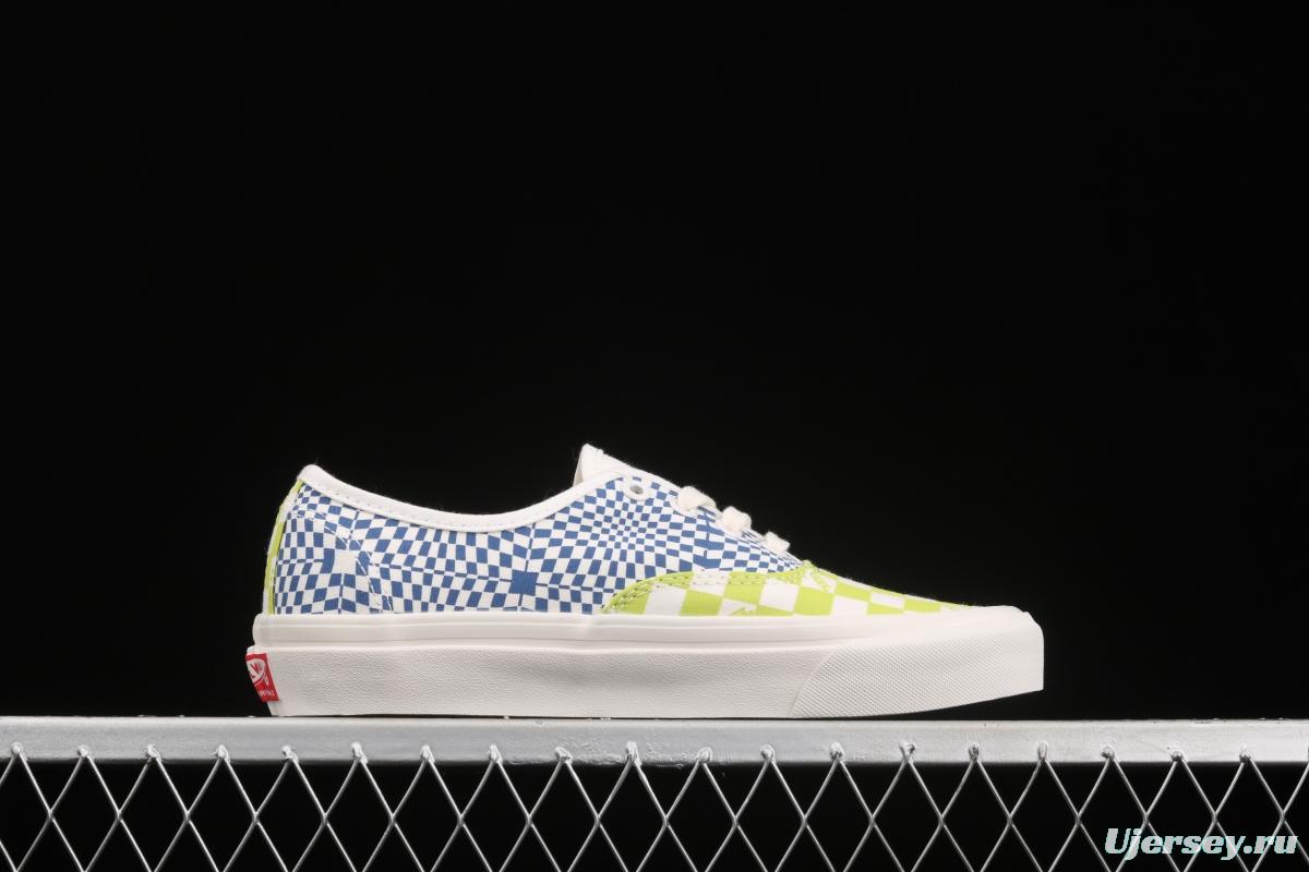 Vans Vault OG Authentic Lx high-end branch line impact color checkerboard retro low-side canvas skateboard shoes VN0A4BV91XQ1