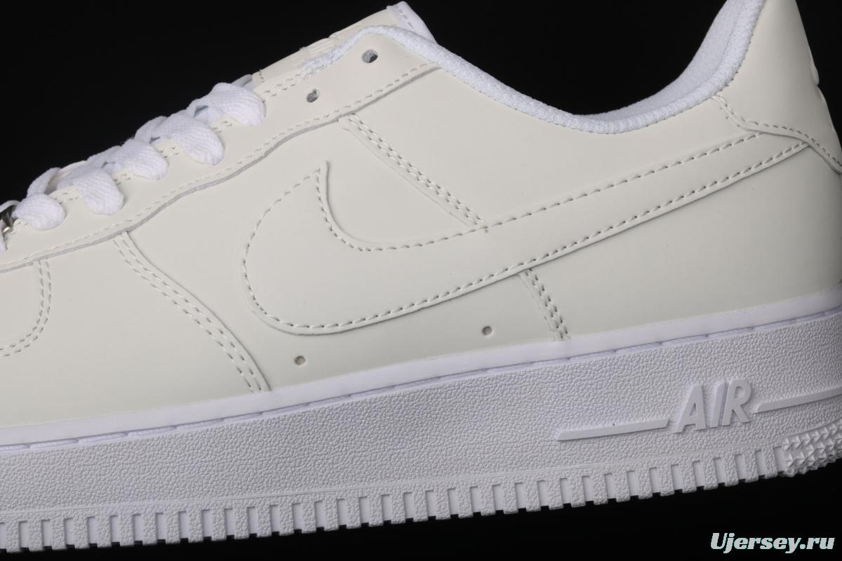 NIKE Air Force 1 Reflective Pearl White 3M reflective low-top casual board shoes DC2062-100