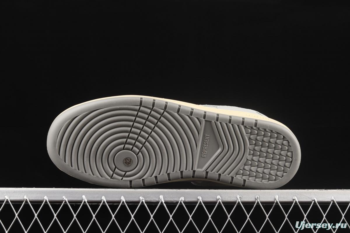 Represent Reptor Low Pharaoh's same series of board shoes are white and gray