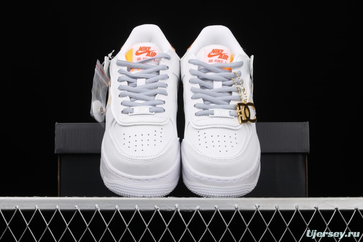 NIKE Air Force 1 ShAdidasow light weight heightened low-top board shoes DC2199-100