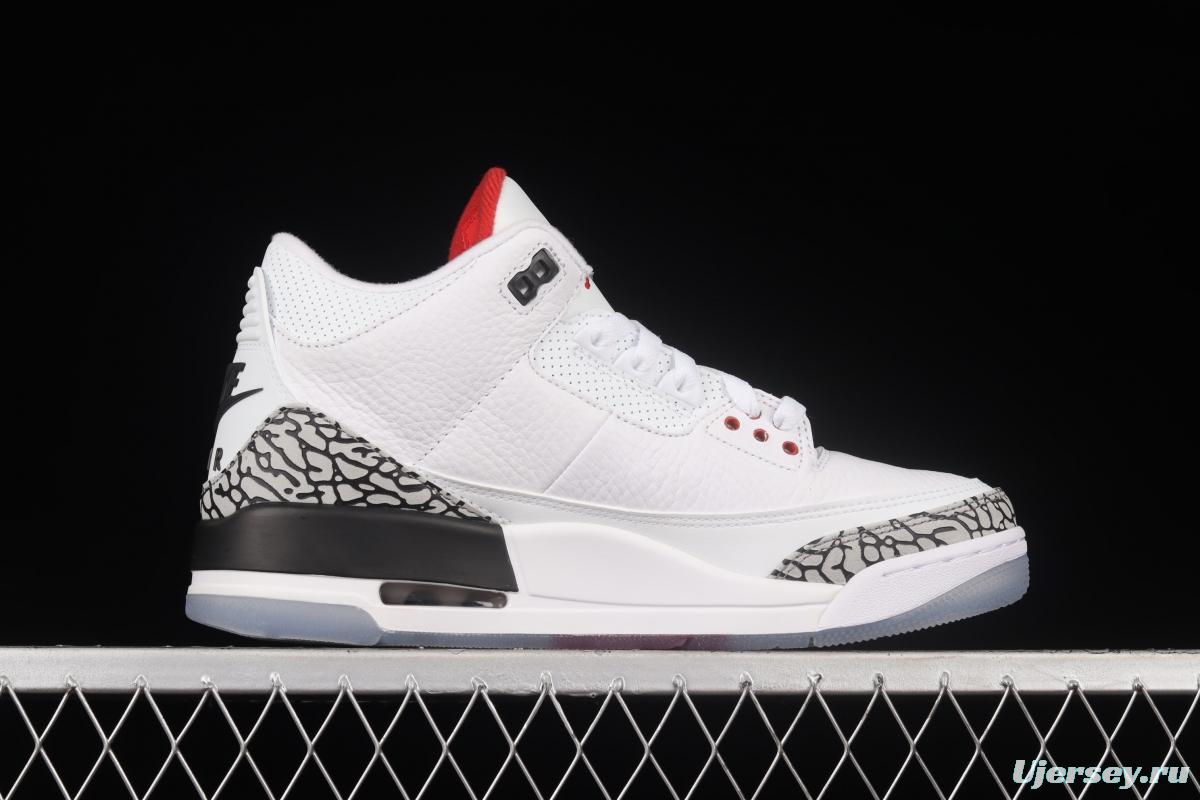 Air Jordan 3 Retro NRG Mocha AJ3 Joe 3 Free Throw Line Basketball Shoes 923096-101