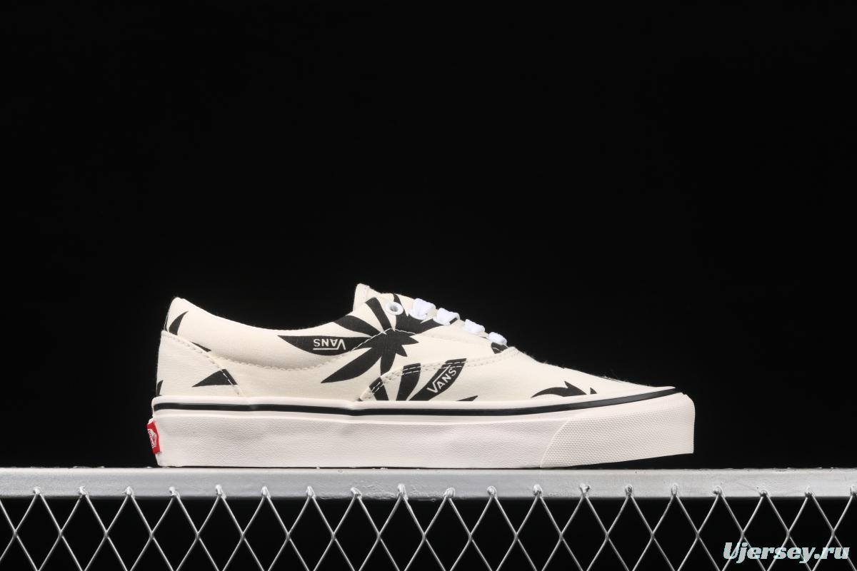 Vans Og Era Lx 2021 new high-end Korean version Baitai Maple Leaf White low-top board shoes VN0A4BVA01Z