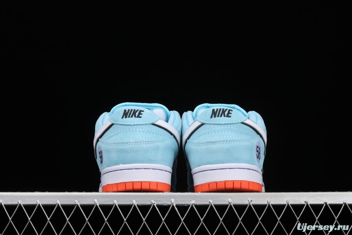 WE CLUB 58 x Nike SB DUNK Low Pro Club 58 Gulf Slam Dunk Series low side leisure sports skateboard shoes BQ6817-401