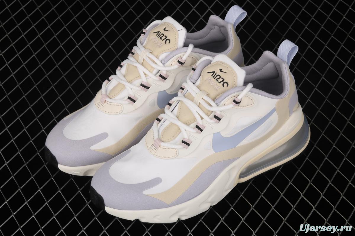 NIKE Air Max 270React new high-frequency mesh function half-palm air cushion running shoes CT1287-100