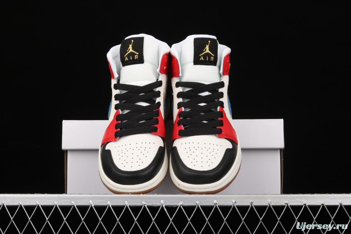 Air Jordan 1 Mid SE Coral Stardust Jordan Airlines Central DC1426-100