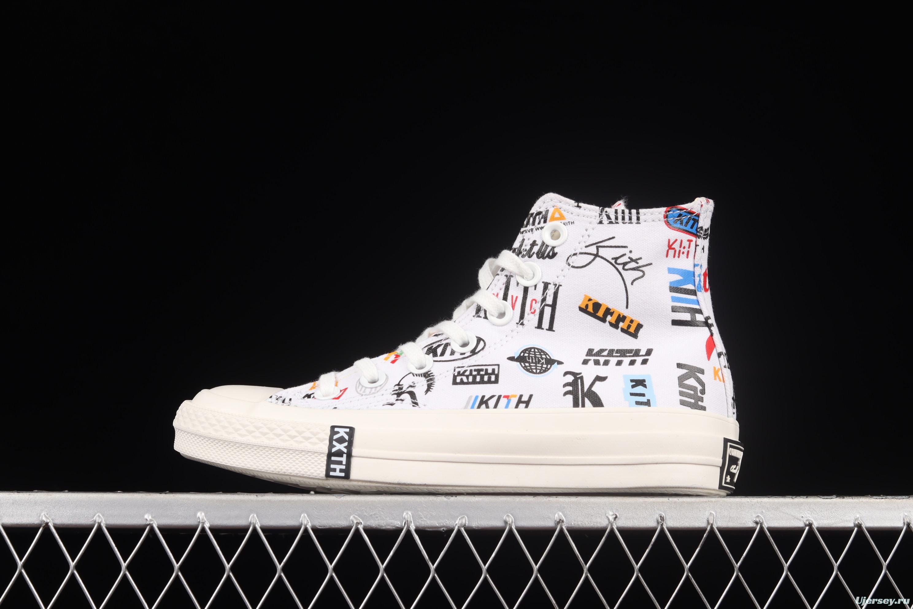 Kith x Converse 1970 S Converse cooperative high-top casual board shoes 172466C