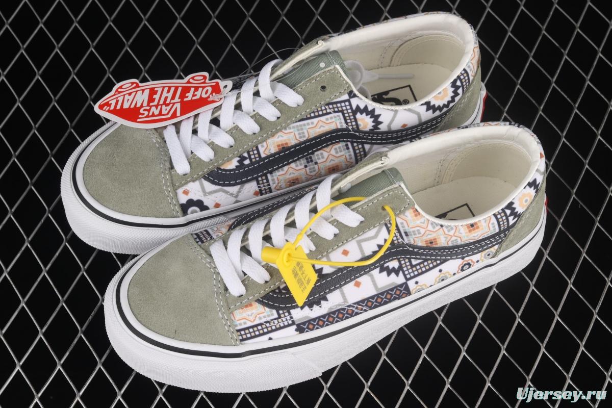 Vans Style 36 Moroccan style theme series high top leisure sports board shoes VN0A54F6688