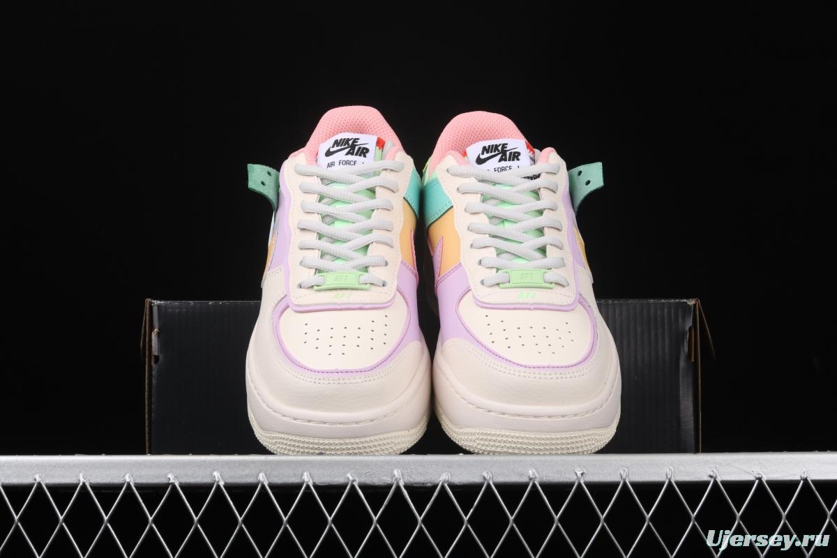 NIKE Air Force 1 ShAdidasow Tropical Twist light weight heighten low-top board shoes CI0919-101,