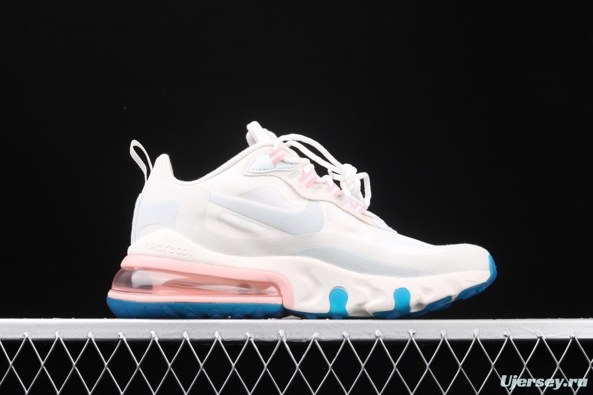 NIKE Air Max 270React new high-frequency mesh function half-palm air cushion cushioning running cloth shoes AT6174-100