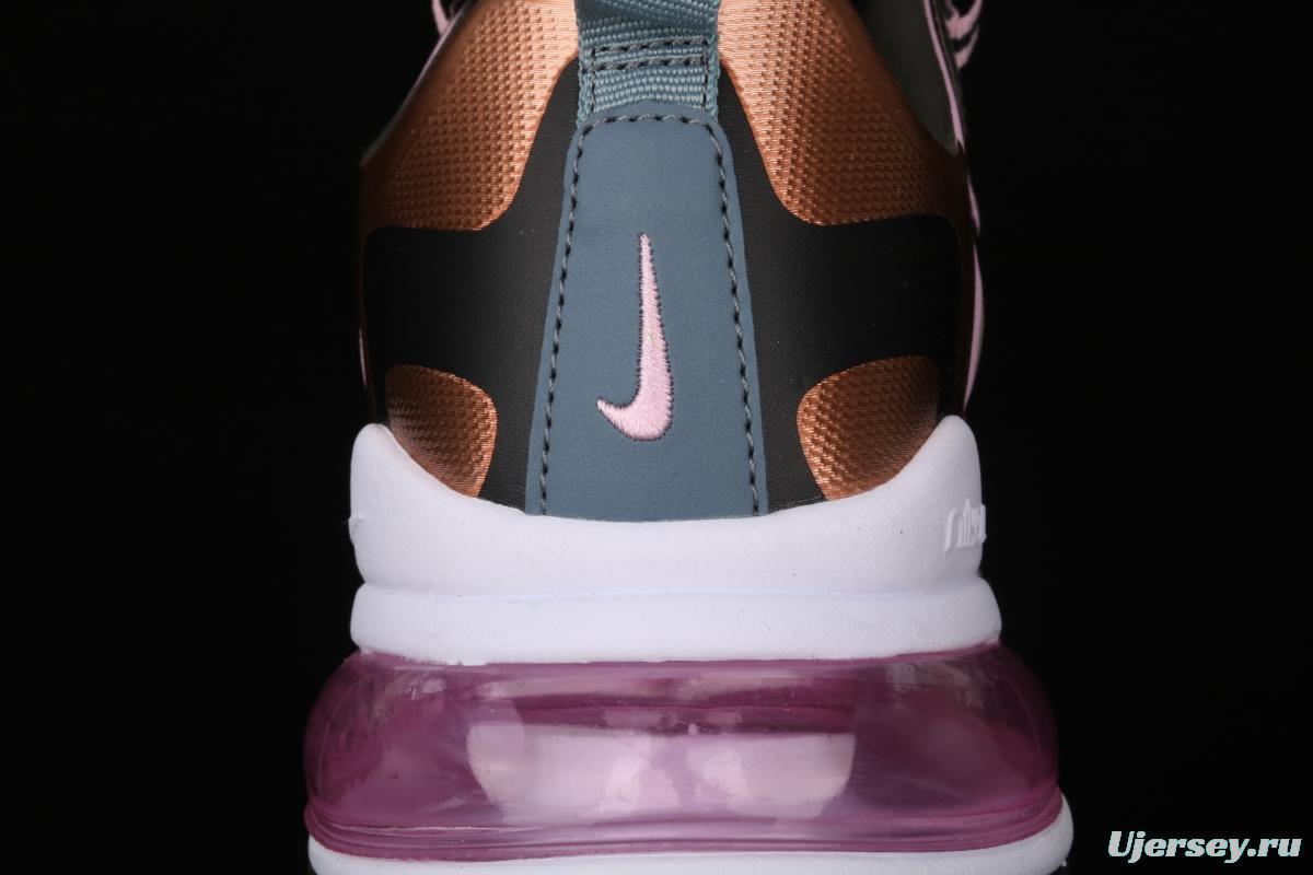 NIKE Air Max 270React new high-frequency mesh function half-palm air cushion running shoes CT1833-100