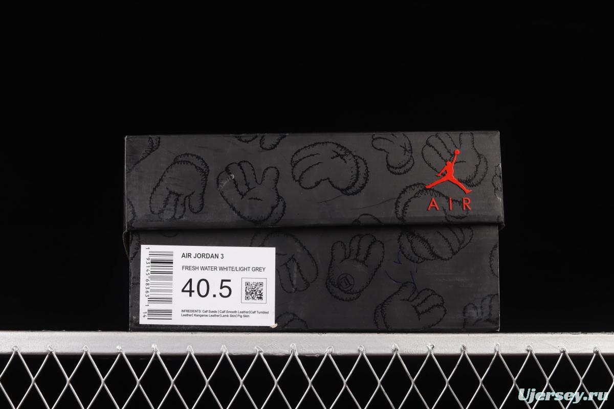 Kaws x Air Jordan 3 AJ3 co-signed custom-made cultural basketball shoes