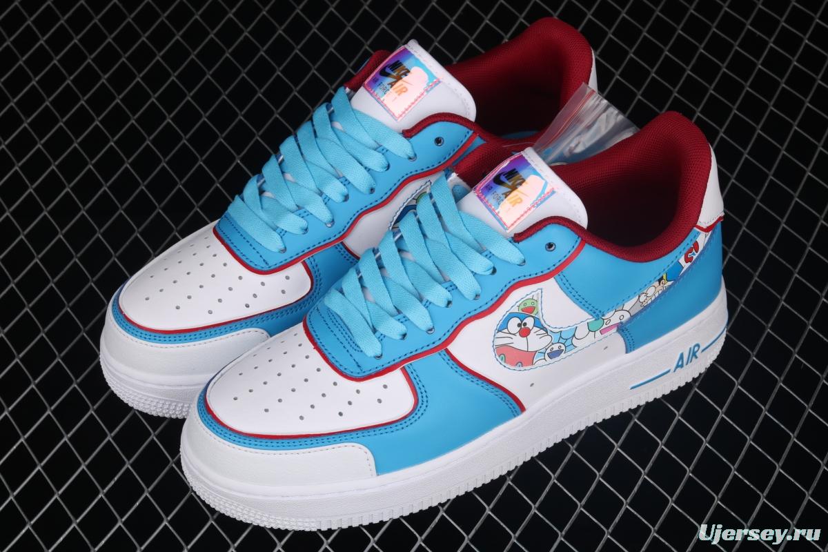 NIKE Air Force 11607 Doraemon robot cat-themed low-top casual board shoes BQ8988-106