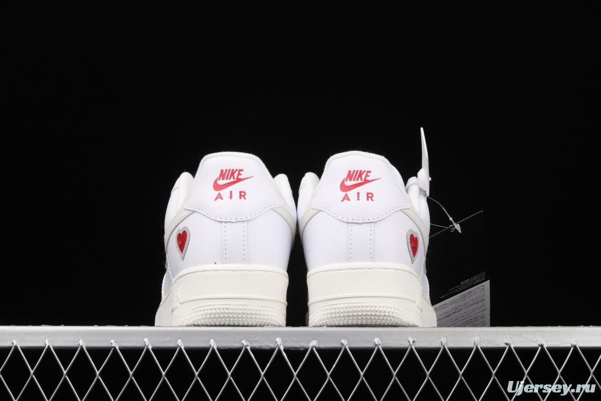 NIKE Air Force 1 ValentineSDAY Valentine's Day Limited low-end fashion leisure sports board shoes DD7117-100