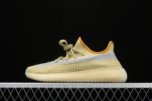 Adidas Yeezy Boost 350V2 Marsh FX9034 Darth coconut 3502nd generation coconut banana yellow side is full of stars