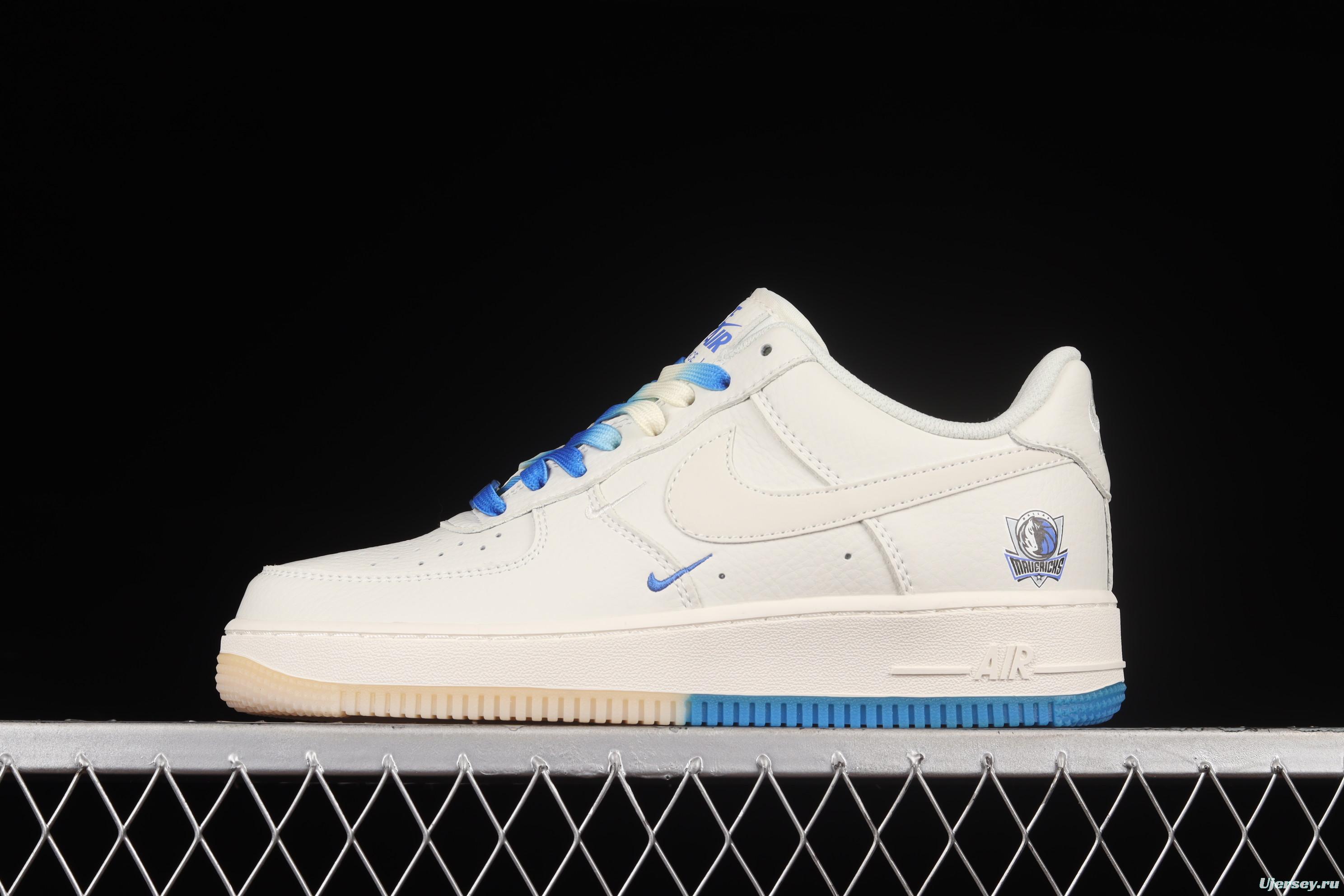 NIKE Air Force 1x 07 Low Rice White Blue Dallas Lone Ranger City limits low-top casual board shoes DH2088-606