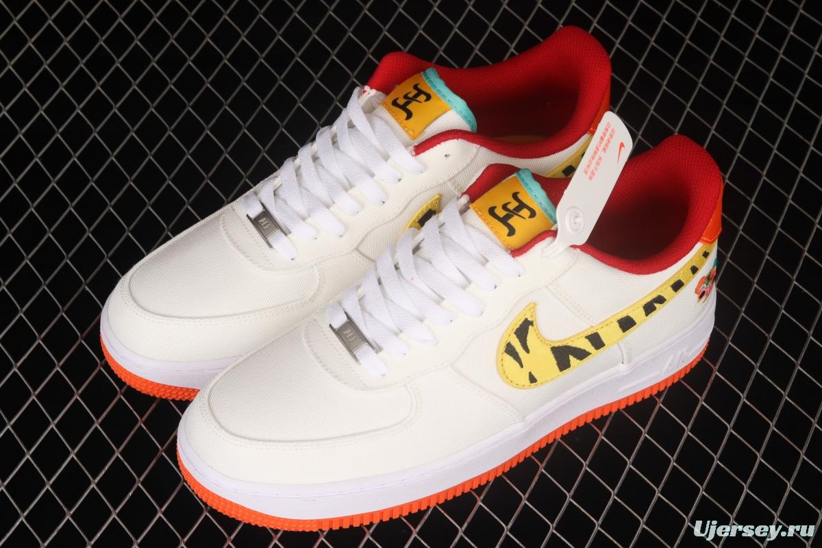 NIKE Air Force 1y07 Low year of the Tiger limited color matching low-top canvas casual board shoes DQ4502-171